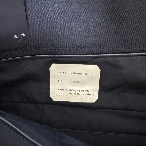 J.Crew Performance 1040 Athletic Tapered-Fit Tech Pants Mens 36x34 Black Stretch - Picture 6 of 10